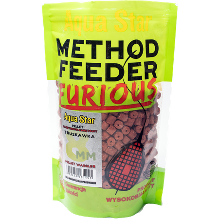 Pellet haczykowy z dziurką 8 mm Waggler Truskawka 500 g