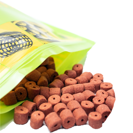 Pellet haczykowy z dziurką 8 mm Waggler Truskawka 500 g